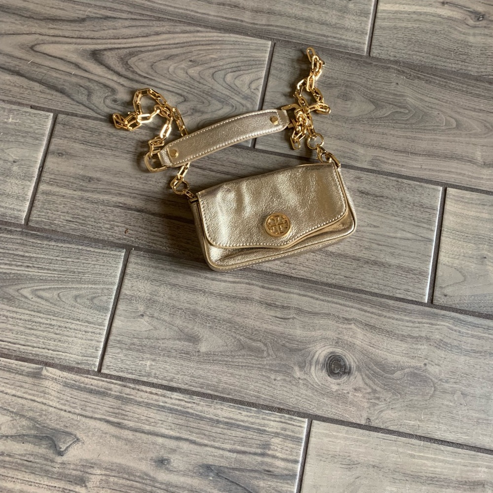 Gold Tory Burch Crossbody